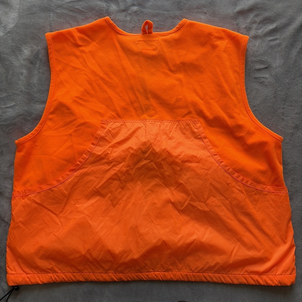 Vintage Sports Afield Blaze Orange Hunting Vest Mens XL Bird Pouch - Picture 7 of 7